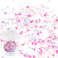 Decoration glitter butterfly mixed chunky flake  for face eye shadow